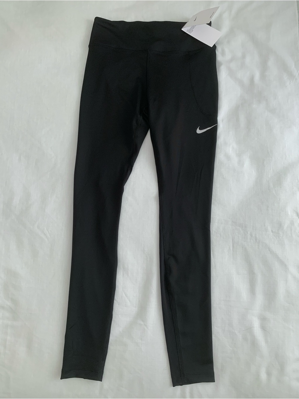 Nike Fast Women’s Mid-Rise Full-Length Running Tights Black Small NWT AT3103-010